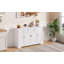 Modern Sideboard with Drawer & Adjustable Shelves, Tip-Over Protection for Kitchen/Living/Bedroom Storage-124830063