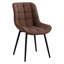 Ensemble de 6 chaises de salle à manger en cuir Marymar-77357384