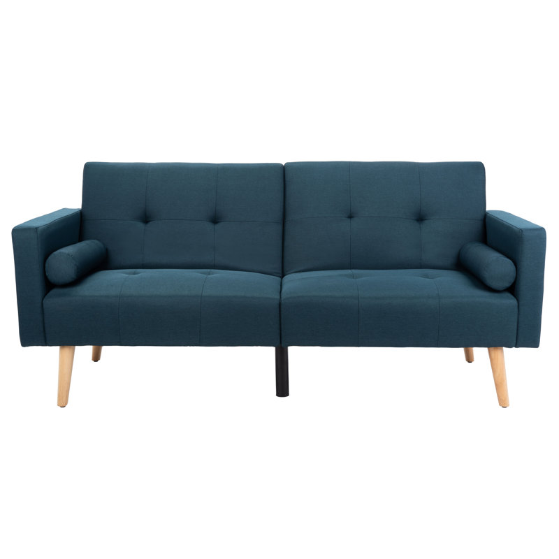 Canapé-lit simple ou plus petit de 74,8 po Futton, Bleu marine