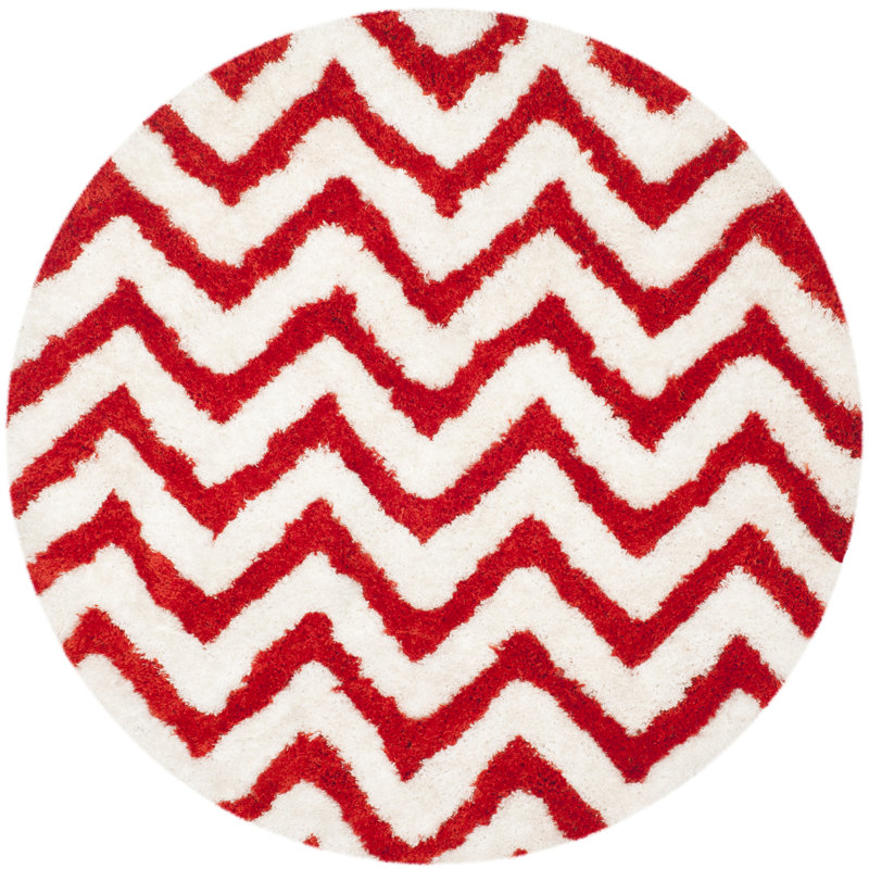 Pottsville Barcelona Shag Hand Tufted Performance Chevron Rug