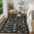 Vintage Cute Cat Machine Washable Rug with Rubber Backing for Living Room Stain Resistant Non-Slip Dining Room Rug Easy-Cleaning Floor Carpet for Bedroom-603329348-603329349