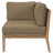 Modway Clearwater Outdoor Patio Teak Wood 6-Piece Sectional Sofa-429425230