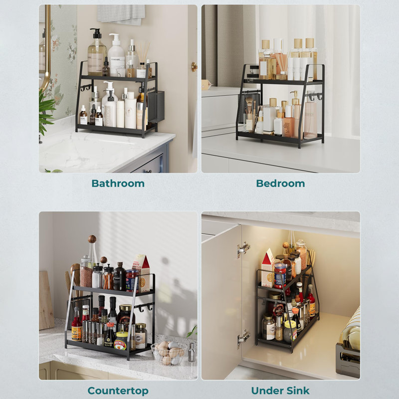 Belfry Kitchen 2 Tier Spice Rack for Countertop | Wayfair.co.uk
