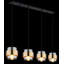 Almire 4 - Light Gold/Silver Kitchen Island Pendant
