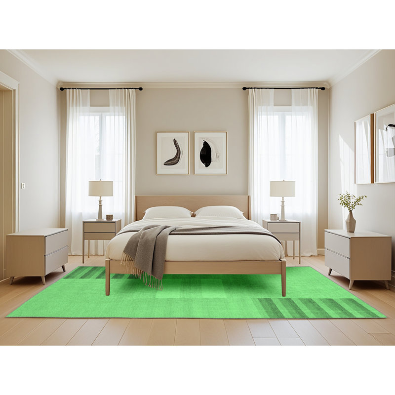 Washable Striped Indoor Rug, Rectangle 5' x 8'