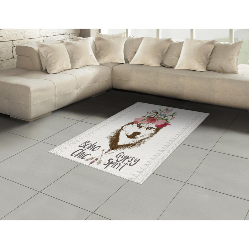 Tapis décoratif Aztec, Rectangle— 4 pi x 5 pi 8 po