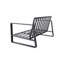Table basse en aluminium et coussins gris Jm 9017. Ensemble de meubles modernes et tendance