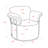 28" Wide Swivel Barrel Accent Chair With Upholstered Seat And Padded Track Arms-726178698