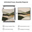 Très grand art mural imprimé sur toile - paysage de chambre à coucher vert Rolling Hills minimaliste - «assemblage de cadre requis (cadre non fini)»-130840514