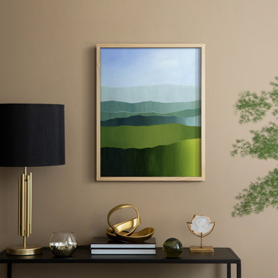 Blue Ridge Fade I Framed Print - Solid Wood