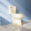 Toilette ronde 17,5 po de hauteur 17,5 po ADA pour personnes âgées, 1,28 GPF à chasse d'eau simple, chasse d'eau 1000 g avec siège à fermeture douce-110223144