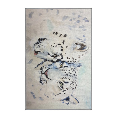 Tapis de la zone ivoire leopard