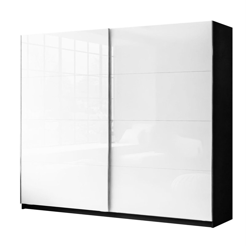 Laleh 2 Door Sliding Wardrobe, 215cm H x 244cm W x 62cm D