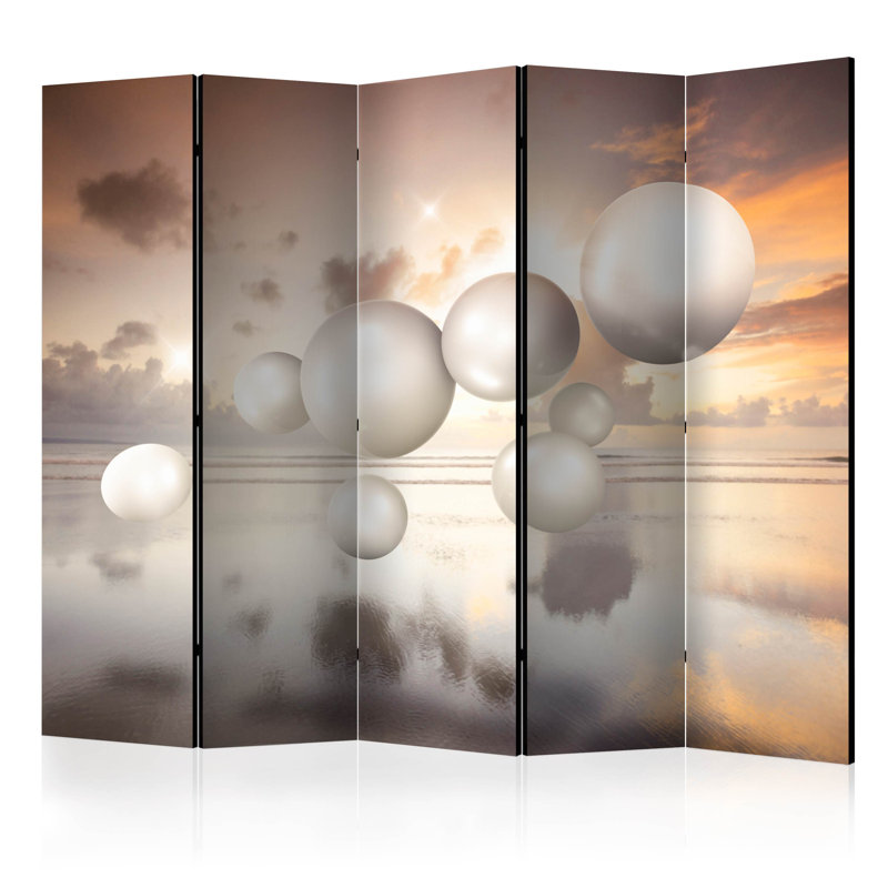 Harwhichport 172cm H Folding Room Divider, 5
