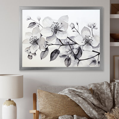 " Grey Minimalism Hydrangea Delight II "