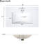 Armoire de salle de bain bleue 60 po avec lavabos doubles et style moderne - Transformez votre meuble-lavabo avec des tiroirs spacieux