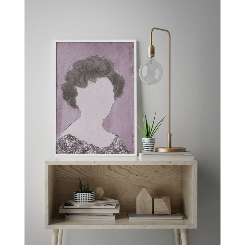 Design Retrato XII by Bruno Vázquez - Single Picture Frame Painting, 60cm H x 40cm W x 3cm D