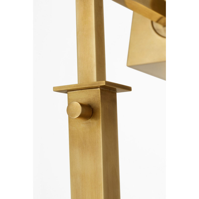 Adley Adjustable Pharmacy Floor Lamp, Hand-Rubbed Antique Brass