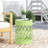 Modern Side Table with Iron Cut Design-741315199