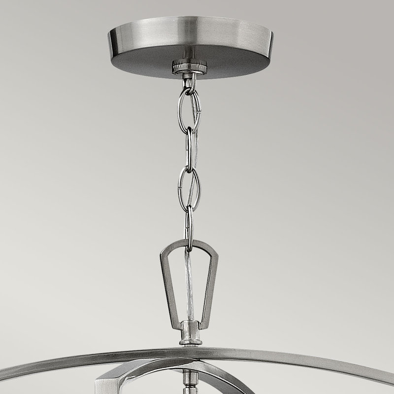 Abbigail 3 - Light Lantern Pendant, Brushed Nickel