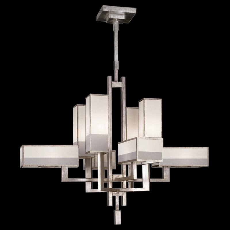 Perspectives 8 - Light Chandelier, Silver