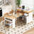 Storage Cabinet with Extendable Dining Table-792823445-792823446