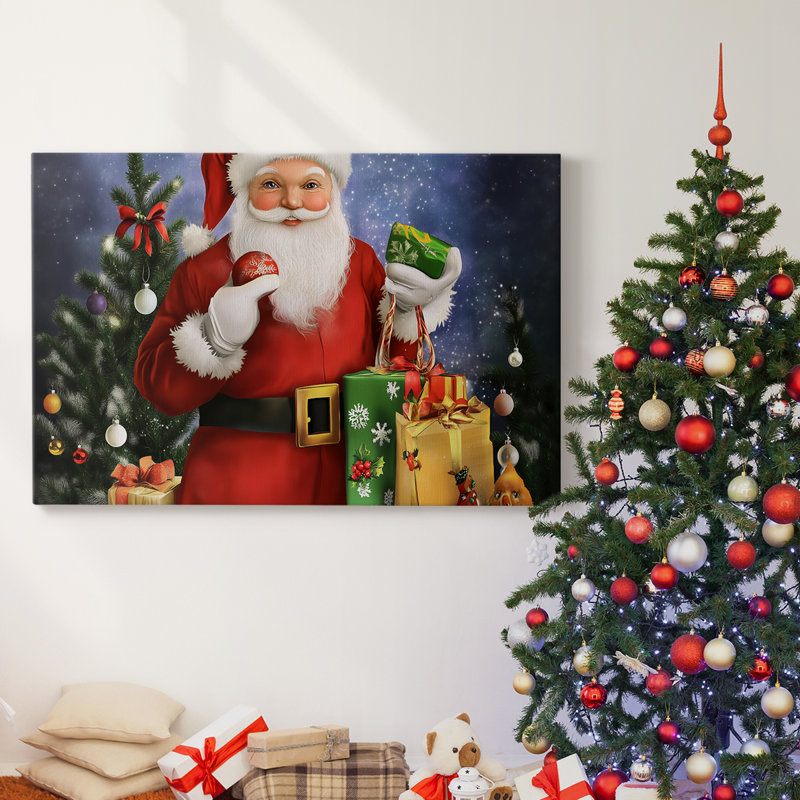 Christmas Holiday Arts - Toile tendue avec châssis, H 8 po x l 12 po