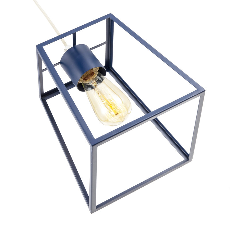 25 cm H Square Pendant Shade ( Screw On ), Midnight
