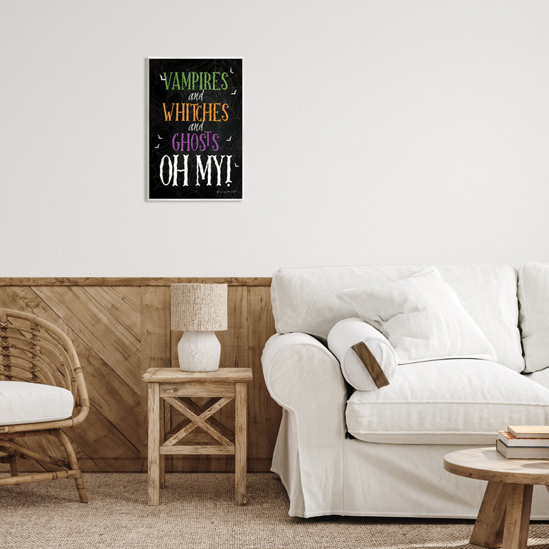 "Vampires Witches Ghost" par Stephanie Workman, Marrott, impression, H 19 po x l 13 po x P 0,5 po, Mdf
