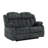 62.1" W Microfiber Upholstered Manual Reclining Loveseat with Metal Legs-1913334294