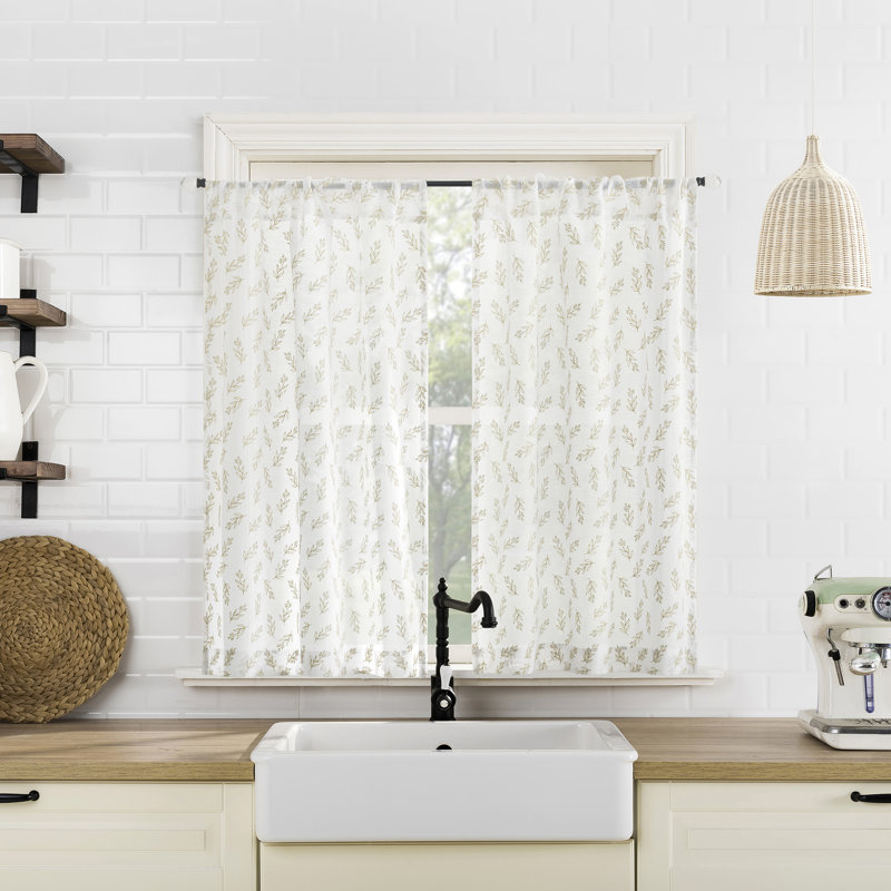 Volant de cuisine Carsonville, L 54 po x L 24 po, Beige