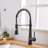 Kitchen Faucet With Pull Down Sprayer, Single Handle Single Lever Kitchen Sink Faucet