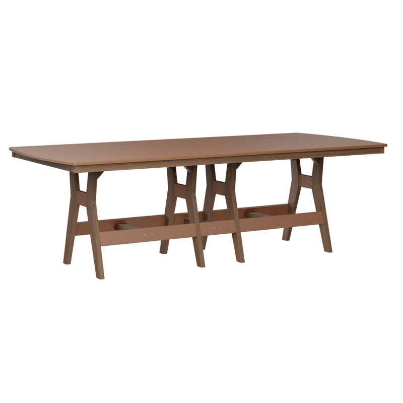 Table de salle à manger rectangulaire 96 po Berlin Gardens Harbor, Acajou antique, Cèdre