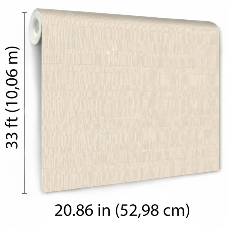 Papier peint plissé, Beige