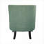 Fauteuil d'appoint 1 place avec finition noire et structure en bois massif revêtue de tissu texturé traditionnel-1807399045