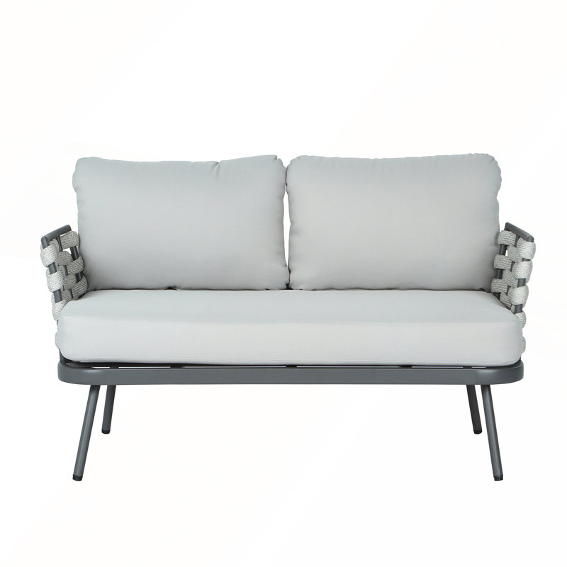 Causeuse et table Modern, Gris