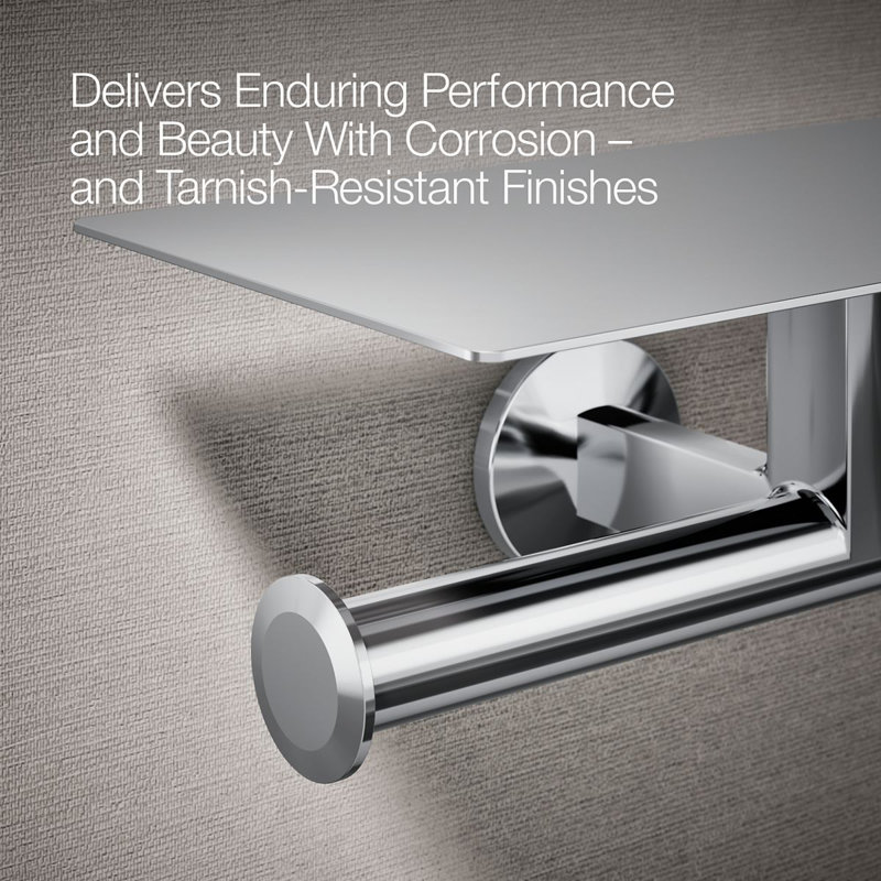 Components™ Covered Double Toilet Tissue Holder, Polished Chrome