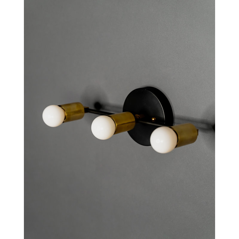 Claramae Armed Sconce, Brass Black