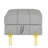 Scratch Leather Entryway Storage - 22 Inches, Gray With Golden Stainless Steel Legs, Pet- 22" Bench Legs-2012848686