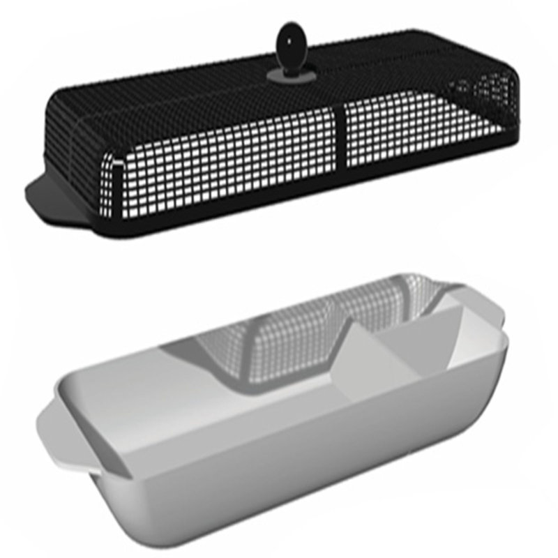 Desserte avec grille grillagée Gourmet Basics par Mikasa BBQ to Go, 17 x 6 po