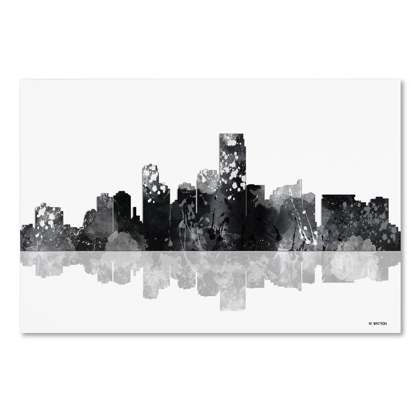 « jersey city new jersey horizon-1 », reproduction d’art sur toile tendue, H 16 po x l 24 po x P 2 po
