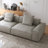 Gray Genuine Leather Modular Sofa cushion couch-471534613