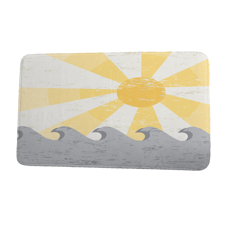 Non-Slip Bath Mat, 17" W x 24" L, Gray