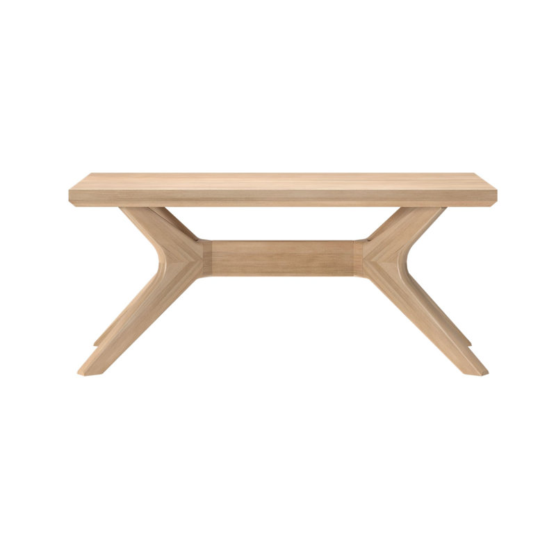 Muhsina Cross-Leg Coffee Table , Blonde