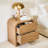 Modern 2-Drawer Nightstand - Curved Design With Optimal Storage Balance-Set Of 2-1946788722-1957697794