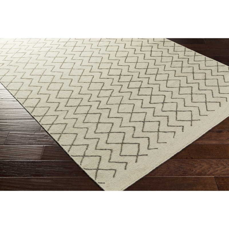Chavers Flatweave Wool Geometric Indoor Rug, Rectangle 2' x 3'