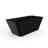 67 Inch Freestanding Solid Surface Soaking Bathtub With Black Matte Finish For Medium To Large Bathrooms, Ergonomic Design Comfort, One - Piece Construction Durability Bathtub, Matte, And Bathrooms