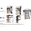 3 Chariots-bar 32,3 x 15,7 x 26,8 po avec base en métal noir et trois tablettes élégantes, cadre offrant de nombreuses options de rangement
