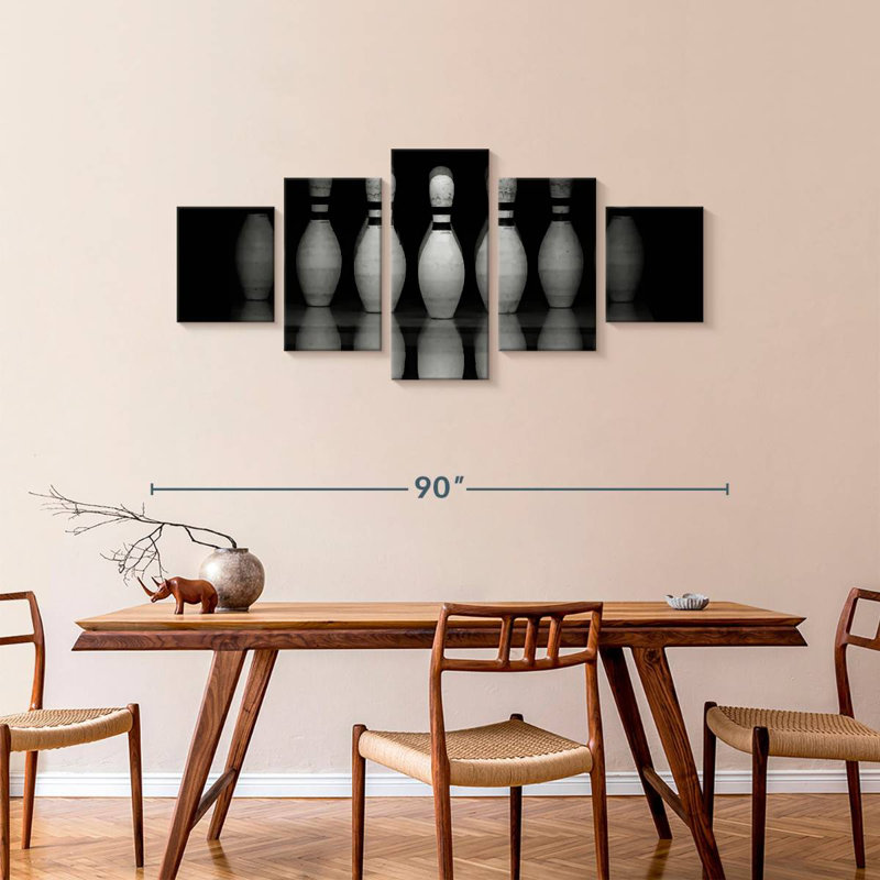  «Bowling Pins Reflection, H 36 po x l 80 po