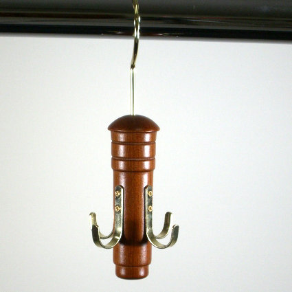 Home Essential Swivel Belt Hanger Bar, Noyer